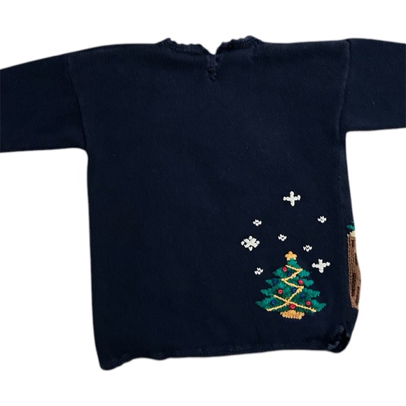 Extremely Detailed 3D Hand Knit Santa Claus Christmas Sweater - Picture 7 of 7